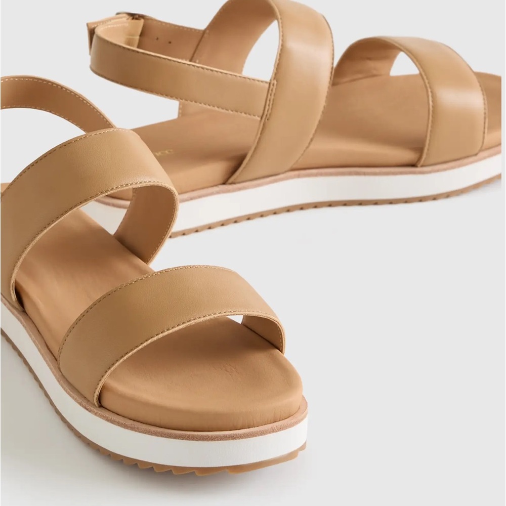 Quince Italian Leather Platform Sandal Size 7